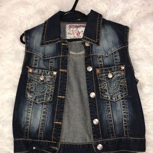 Never work true religion Jean jacket.